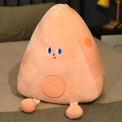 Cartoon Wedge of Cheese Plushie, 4 Colors, 12-20" | 30-50 cm plush toy – – Pink – Image 6 | Plushie Produce