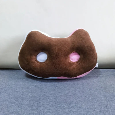 Cat Ice Cream Sandwich Plushie Seat Cushion, 9" | 25 cm plush toy – – – Image 6 | Plushie Produce