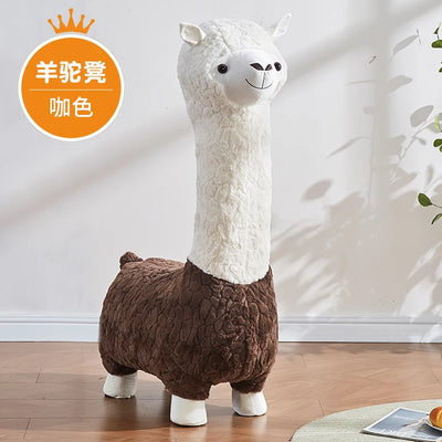 Cozy Alpaca Plushie Ottoman, Eight Colors plush toy – – coffee – Image 9 | Plushie Produce