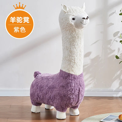 Cozy Alpaca Plushie Ottoman, Eight Colors plush toy – – purple – Image 4 | Plushie Produce