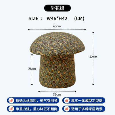 Cozy Cap Plush Mushroom Ottoman - Five Colors plush toy – – Lvhua Green – Image 9 | Plushie Produce