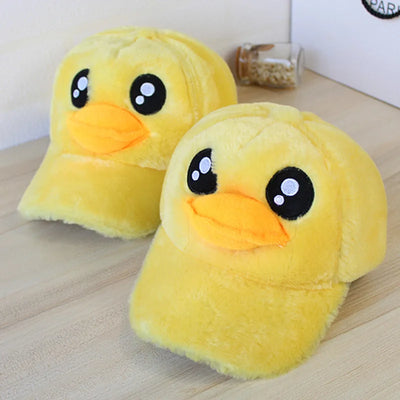 Cozy Cartoon Duck Baseball Cap for Kids (Ages 3–9) plush toy – – – Image 3 | Plushie Produce