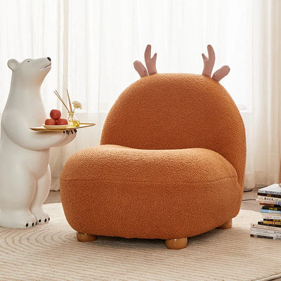 Deer-Inspired Children's Reading Chair – Five Colors plush toy – – orange – Image 8 | Plushie Produce