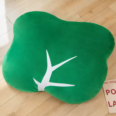 Deluxe Hamburger Plushie Set – Giant Plush Toy Food with Separate Ingredients plush toy – – Lettuce – Image 4 | Plushie Produce