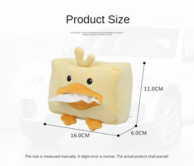 Duck Plushie Tissue Dispenser - Cute & Functional Car Accessory plush toy – – – Image 13 | Plushie Produce