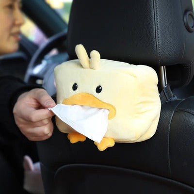 Duck Plushie Tissue Dispenser - Cute & Functional Car Accessory plush toy – – – Image 3 | Plushie Produce
