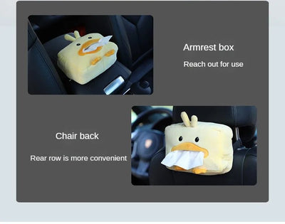 Duck Plushie Tissue Dispenser - Cute & Functional Car Accessory plush toy – – – Image 8 | Plushie Produce