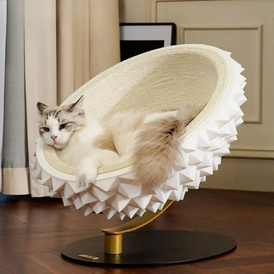 Durian Cat Bed and Scratcher, 3-in-1 Cat Product plush toy – – – Image 2 | Plushie Produce