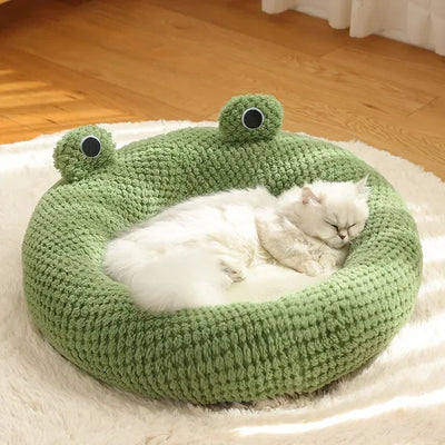 Frog Pet Bed Collection, Three Designs, For Pets Up To 11 lbs | 5 kg plush toy – – Circular fossa – Image 8 | Plushie Produce