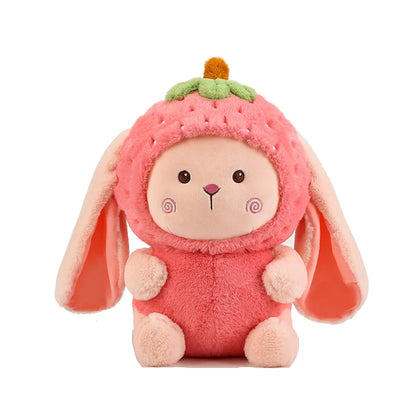 Fruit Bunny Plush Toy, Three Designs, 11-22" | 27-55 cm plush toy – – Pink – Image 9 | Plushie Produce