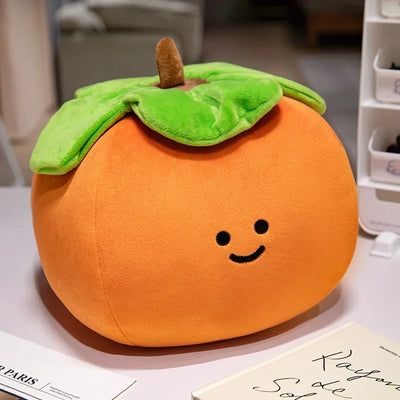 Fruit Plushies – A Minimalist and Cute Toy Food Collection plush toy – – Persimmon – Image 9 | Plushie Produce
