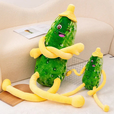 Funny Long-Armed Cucumber Plushie, 28-55" |70-140 cm plush toy – – – Image 5 | Plushie Produce
