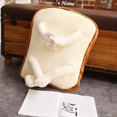 Funny Toast Plushie with Hands and Legs, 20" | 50 cm plush toy – – – Image 2 | Plushie Produce