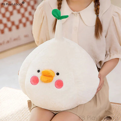 Garlic Duck Plushie, 11-19" | 28-48 cm plush toy – – – Image 3 | Plushie Produce
