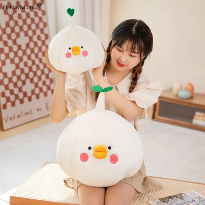 Garlic Duck Plushie, 11-19" | 28-48 cm plush toy – – – Image 5 | Plushie Produce