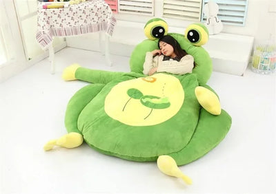 Giant Frog Sleeping Bag, Up to 78" | 200 cm long plush toy – – – Image 2 | Plushie Produce