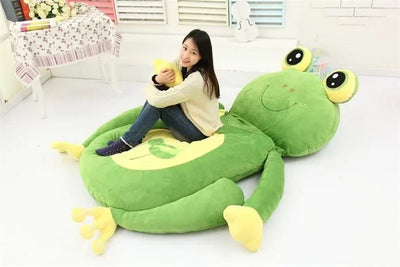 Giant Frog Sleeping Bag, Up to 78" | 200 cm long plush toy – – – Image 3 | Plushie Produce