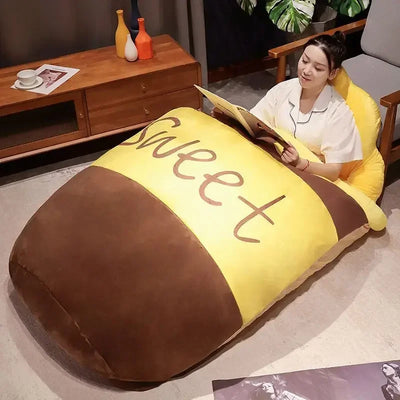 Giant Honey Jar Sleeping Bag, 5.9' | 1.6 m plush toy – – – Image 2 | Plushie Produce