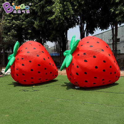 Giant Inflatable Strawberry – Oversized Lawn & Event Decoration plush toy – – – Image 1 | Plushie Produce