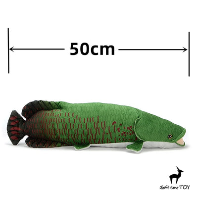 Giant Lifelike Arapaima Gigas Plush Toy, 20" | 50 cm plush toy – – – Image 4 | Plushie Produce