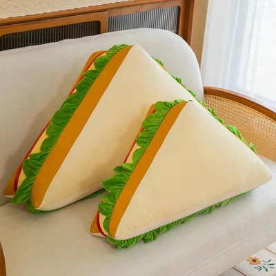 Giant Plushie Cheese Sandwich Cushion – Playful & Cozy Seating plush toy – – – Image 3 | Plushie Produce