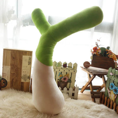 Giant Plushie Lifelike Green Onion, 24-51" | 60-130 cm plush toy – – – Image 2 | Plushie Produce