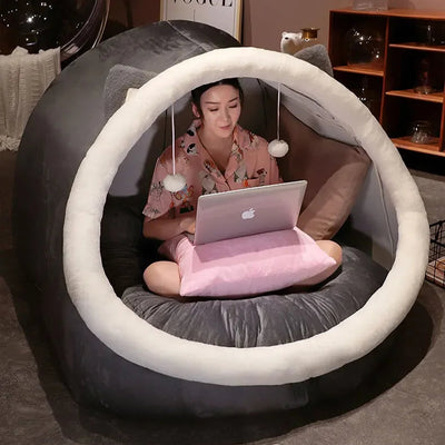 Giant Rabbit/Cat Plushie Tent Bed for Two People plush toy – – – Image 1 | Plushie Produce