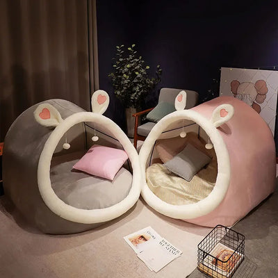 Giant Rabbit/Cat Plushie Tent Bed for Two People plush toy – – – Image 7 | Plushie Produce