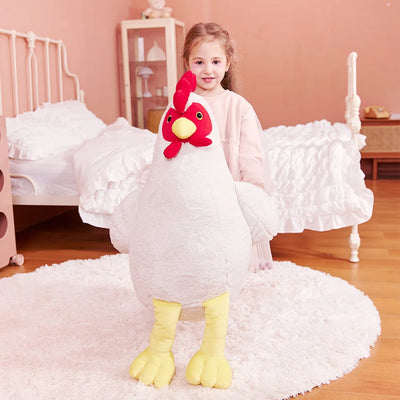 Giant Realistic Chicken Plushie, 23" Tall | 58 cm plush toy – – – Image 2 | Plushie Produce