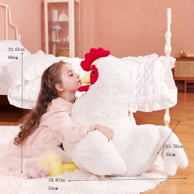 Giant Realistic Chicken Plushie, 23" Tall | 58 cm plush toy – – – Image 5 | Plushie Produce