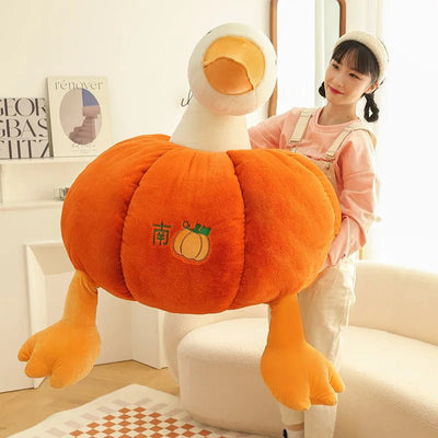 Goose Plushie Inside a Pumpkin, 10-20" | 25-50 cm plush toy – – – Image 5 | Plushie Produce