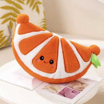 Happy Harvest: Cartoon Fruit Plush Toys Collection, Five Large Fruits plush toy – – Grapefruit/ 40 cm – Image 7 | Plushie Produce