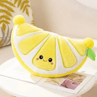 Happy Harvest: Cartoon Fruit Plush Toys Collection, Five Large Fruits plush toy – – Lemon/ 40 cm – Image 11 | Plushie Produce