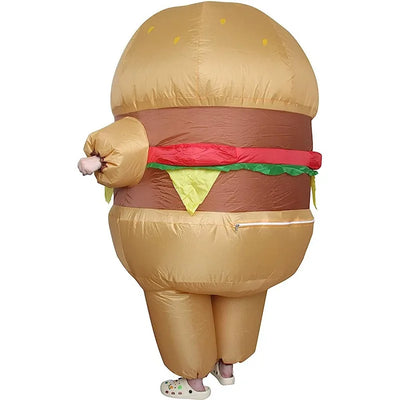 Inflatable Hamburger Costume – The Ultimate Foodie Statement plush toy – – – Image 4 | Plushie Produce