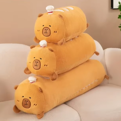 Jumbo Capybara Bread Plushie, 22-37" | 55-95 cm plush toy – – – Image 4 | Plushie Produce