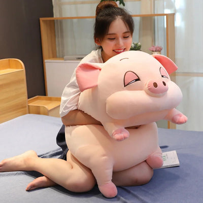 Jumbo Sleepy Pig Plushie, 1.3-3' | 40-90 cm plush toy – – – Image 2 | Plushie Produce