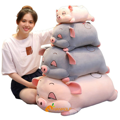 Jumbo Sleepy Pig Plushie, 1.3-3' | 40-90 cm plush toy – – – Image 4 | Plushie Produce