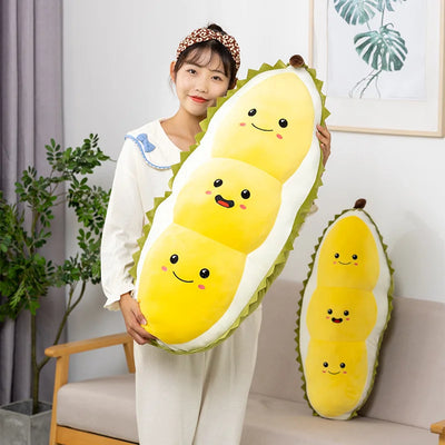 Jumbo Smiling Durian Plushie, 12-37" | 30-95 cm plush toy – – – Image 2 | Plushie Produce
