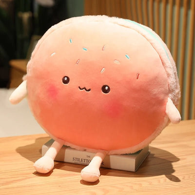 Kawaii Macaron Plush Toy, Two Colors, 6-28" | 15-70 cm plush toy – – Pink – Image 1 | Plushie Produce