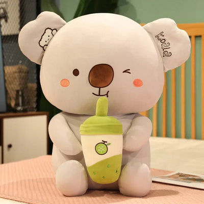 Koala Bubble Tea Plushie, 3 Flavors, 14-24" | 35-60cm plush toy – – Green – Image 6 | Plushie Produce