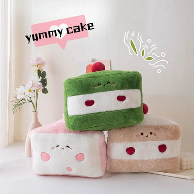 Large Cake Slice Plushie, 12" | 30 cm plush toy – – – Image 2 | Plushie Produce