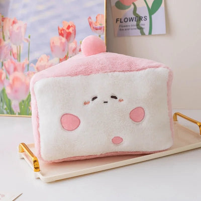 Large Cake Slice Plushie, 12" | 30 cm plush toy – – Pink – Image 8 | Plushie Produce