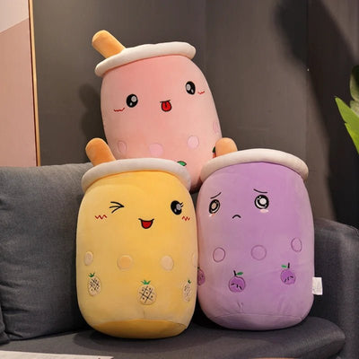 Large Expressive Bubble Tea Plushie, Three Flavors, 20" | 50 cm plush toy – – – Image 1 | Plushie Produce