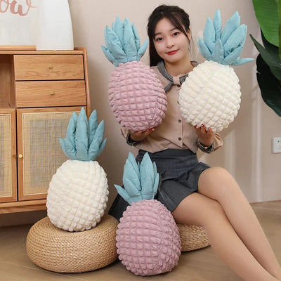Large Simulation Pineapple Plushie Decor, 20" | 50 cm plush toy – – – Image 3 | Plushie Produce