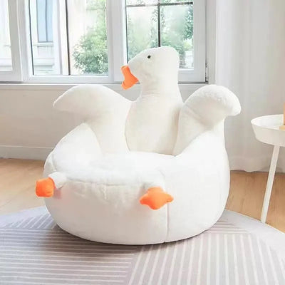 Large White Goose Plushie Chair plush toy – – – Image 4 | Plushie Produce