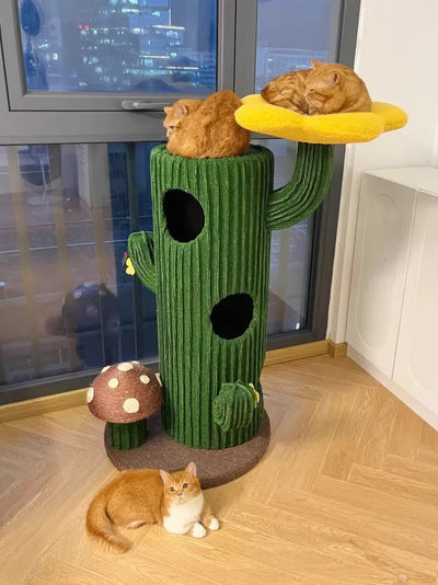 Luxury Cactus Cat Tree- Suitable for Multiple Cats plush toy – – – Image 6 | Plushie Produce