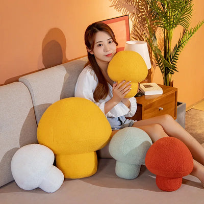 Mushroom Plushie Throw Pillow, Eight Colors, 12-20" | 30-50 cm plush toy – – – Image 2 | Plushie Produce