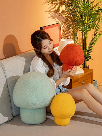 Mushroom Plushie Throw Pillow, Eight Colors, 12-20" | 30-50 cm plush toy – – – Image 6 | Plushie Produce