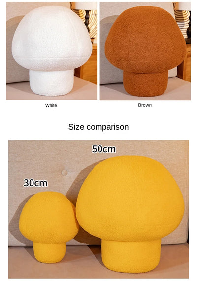 Mushroom Plushie Throw Pillow, Eight Colors, 12-20" | 30-50 cm plush toy – – – Image 7 | Plushie Produce