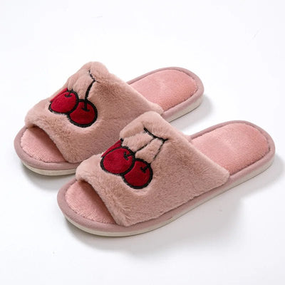 Open-Toed Fruit Slippers, Five Styles, US Men 3.5-6.5/Women 5.5-8 plush toy – – Cherry – Image 9 | Plushie Produce